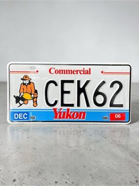 Authentic Yukon Gold Panner License Plate